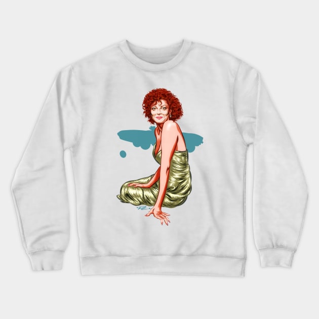 Susan Sarandon - An illustration by Paul Cemmick Crewneck Sweatshirt by PLAYDIGITAL2020